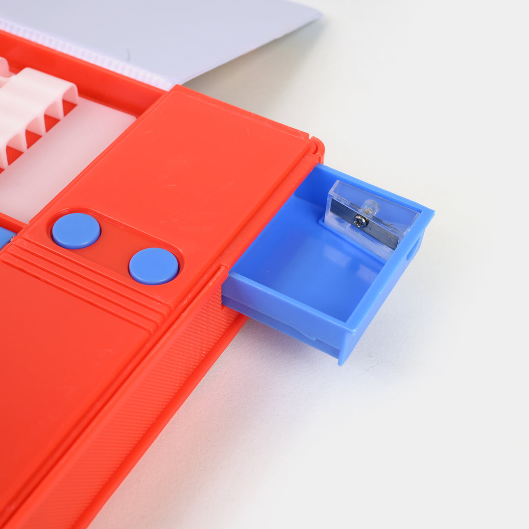 Multi-Compartment Magnetic Jumbo Pencil Box