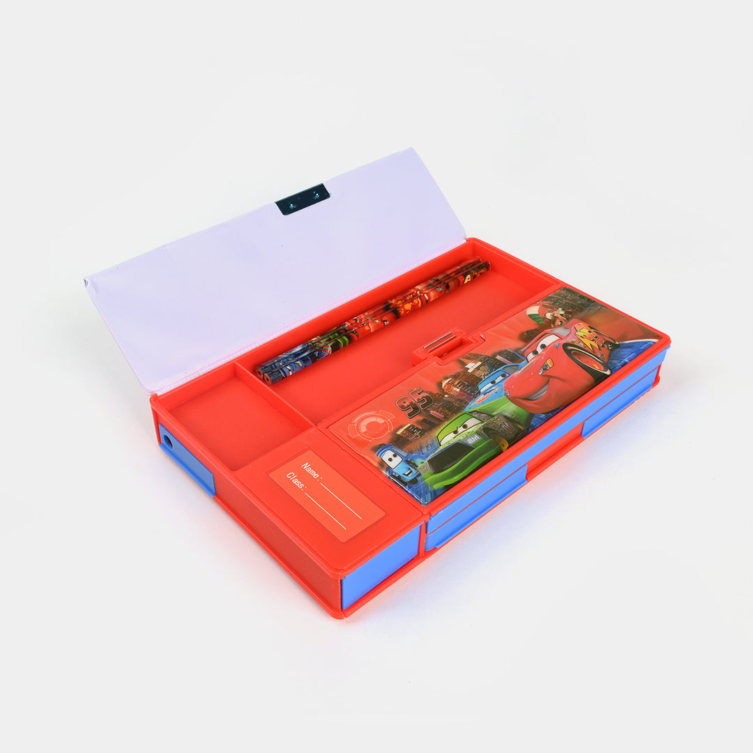 Multi-Compartment Magnetic Jumbo Pencil Box