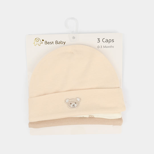 Pack OF 3 Baby Cap/Hat Set