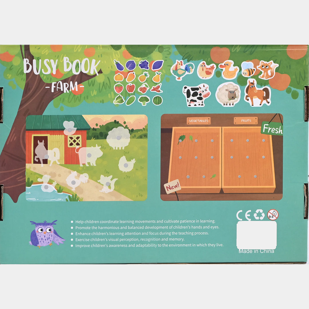 Busy Book – Farm (Montessori Activity Book for