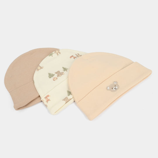Pack OF 3 Baby Cap/Hat Set
