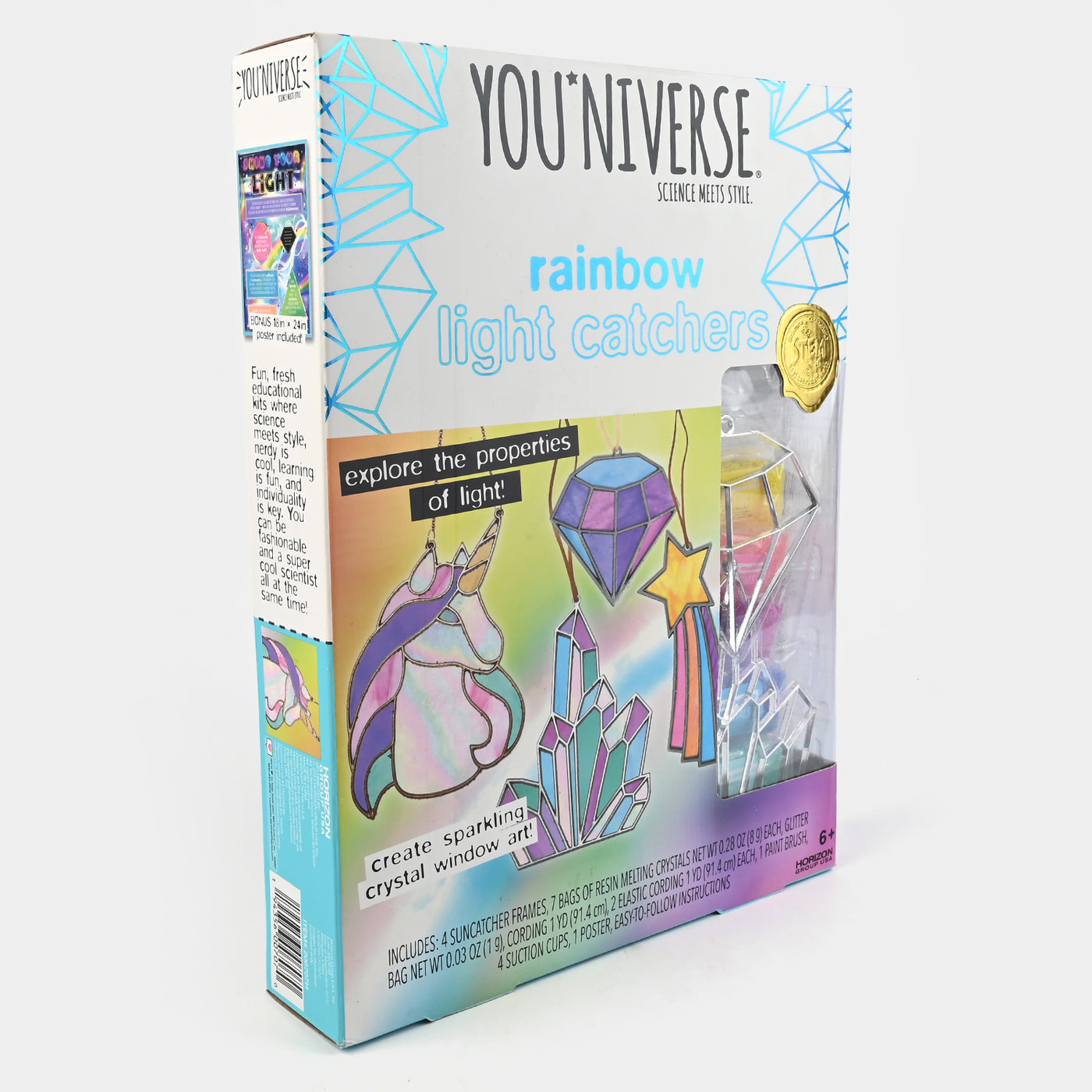 Rainbow Light Catchers Crystal Window Art Kit