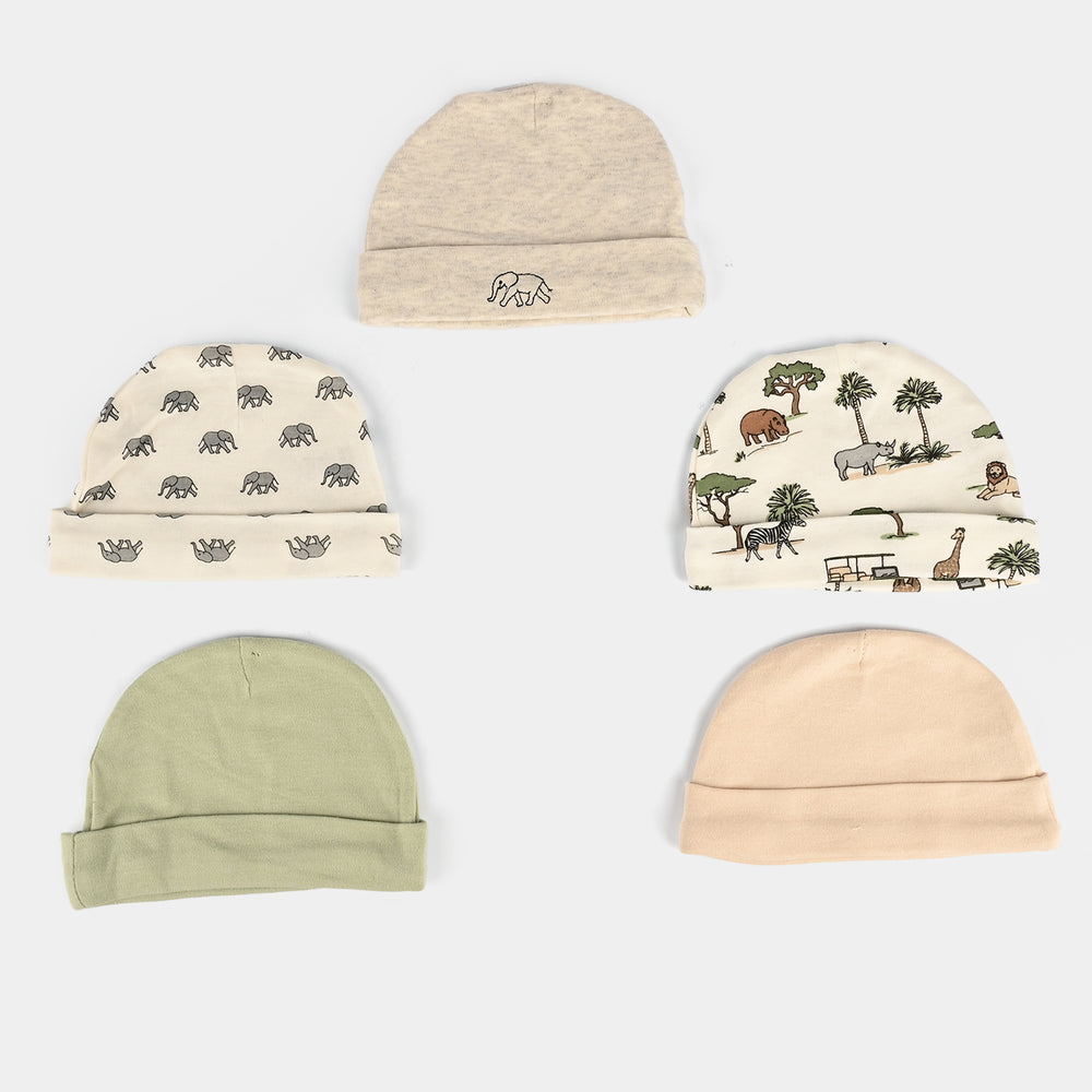5Pcs Cap & 3Pcs Mitten Set