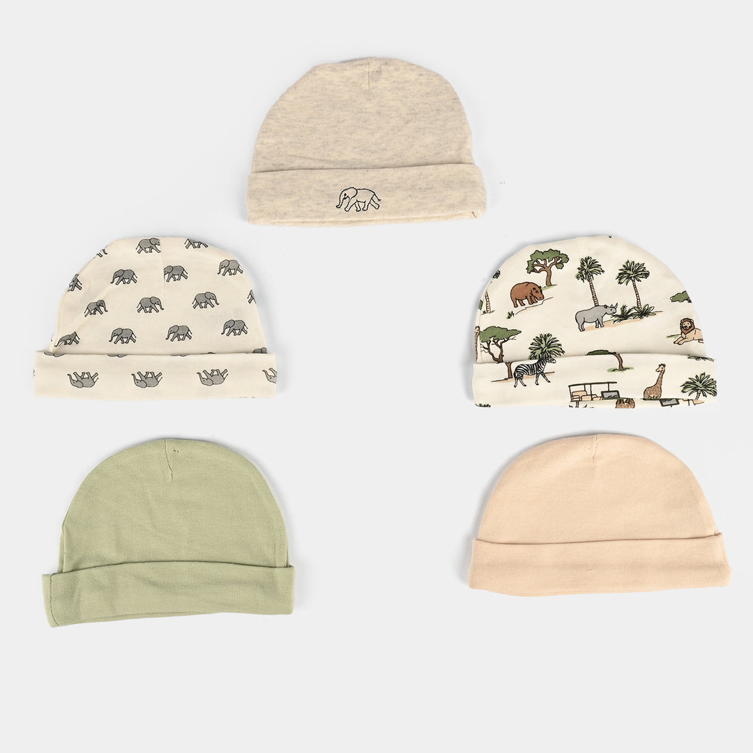 5Pcs Cap & 3Pcs Mitten Set