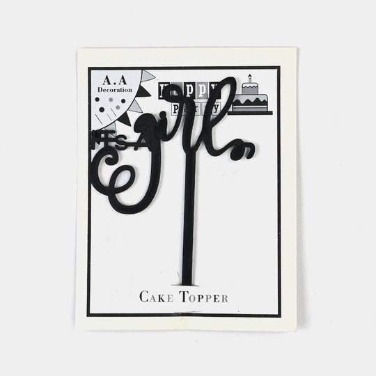 HBD Wood Cake Topper