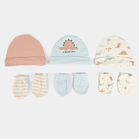 Baby Cap & Mitten Pack Of 6