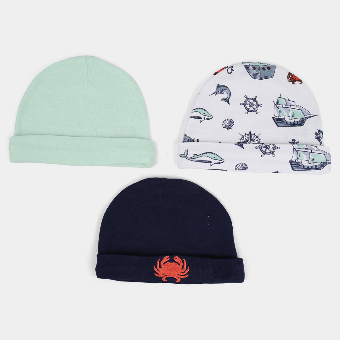 Pack OF 3 Baby Cap/Hat Set