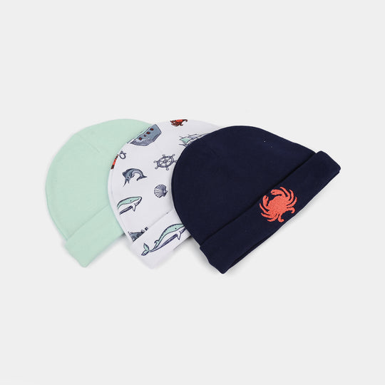 Pack OF 3 Baby Cap/Hat Set