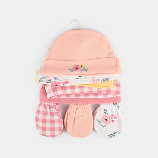 5Pcs Cap & 3Pcs Mitten Set