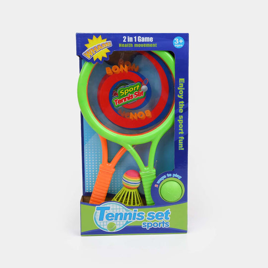 2 In 1 Tennis & Badminton Play Set For Kids