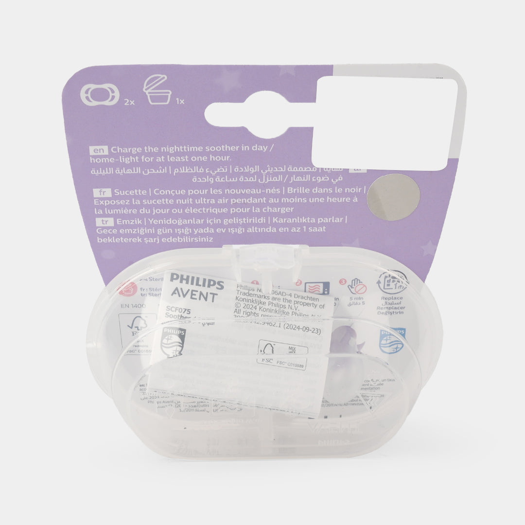 Philips Avent Ultra Start Night Time Soother 0-2m Scf075/07