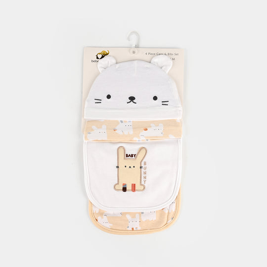 Cap  & Bib Set Pack Of 4
