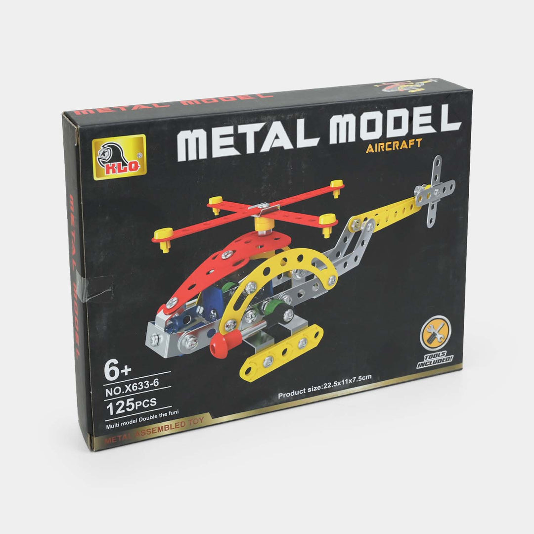 Metal Model Aircraft – DIY Construction Set (125 Pcs)