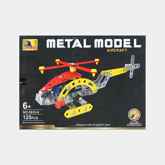 Metal Model Aircraft – DIY Construction Set (125 Pcs)