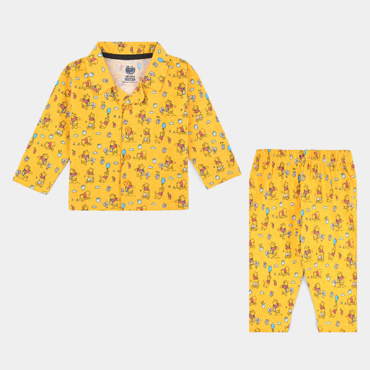 Infant Boys Poly Cotton Knitted Suit-Citrus