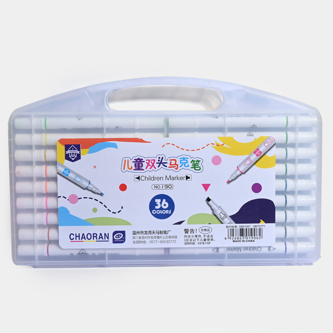 Double Sided Marker Multicolor 36 PCs