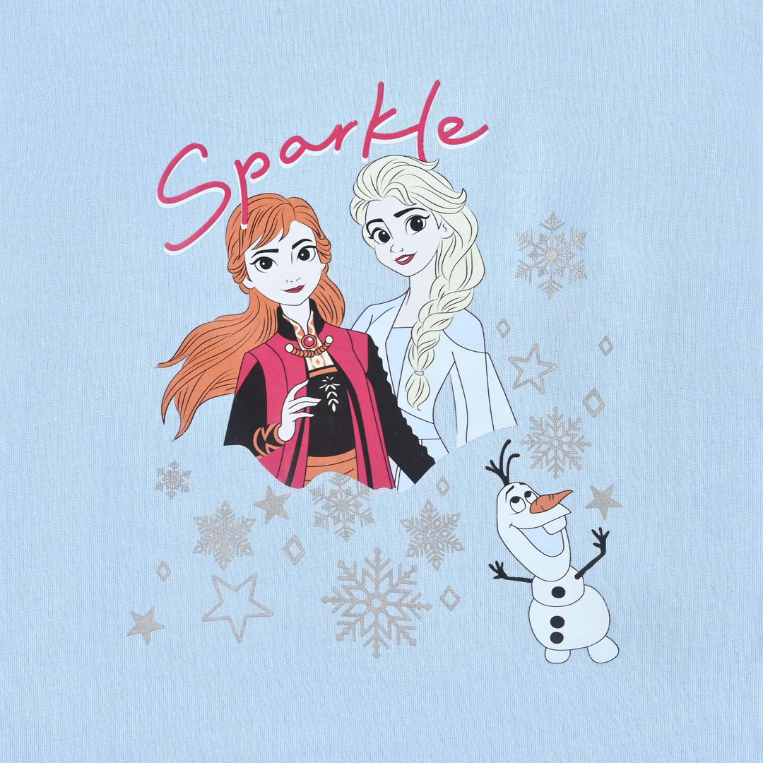 Girls Cotton Terry T-Shirt F/S Sparkle-Blue.Bell