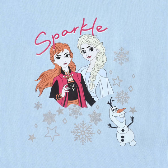 Girls Cotton Terry T-Shirt F/S Sparkle-Blue.Bell