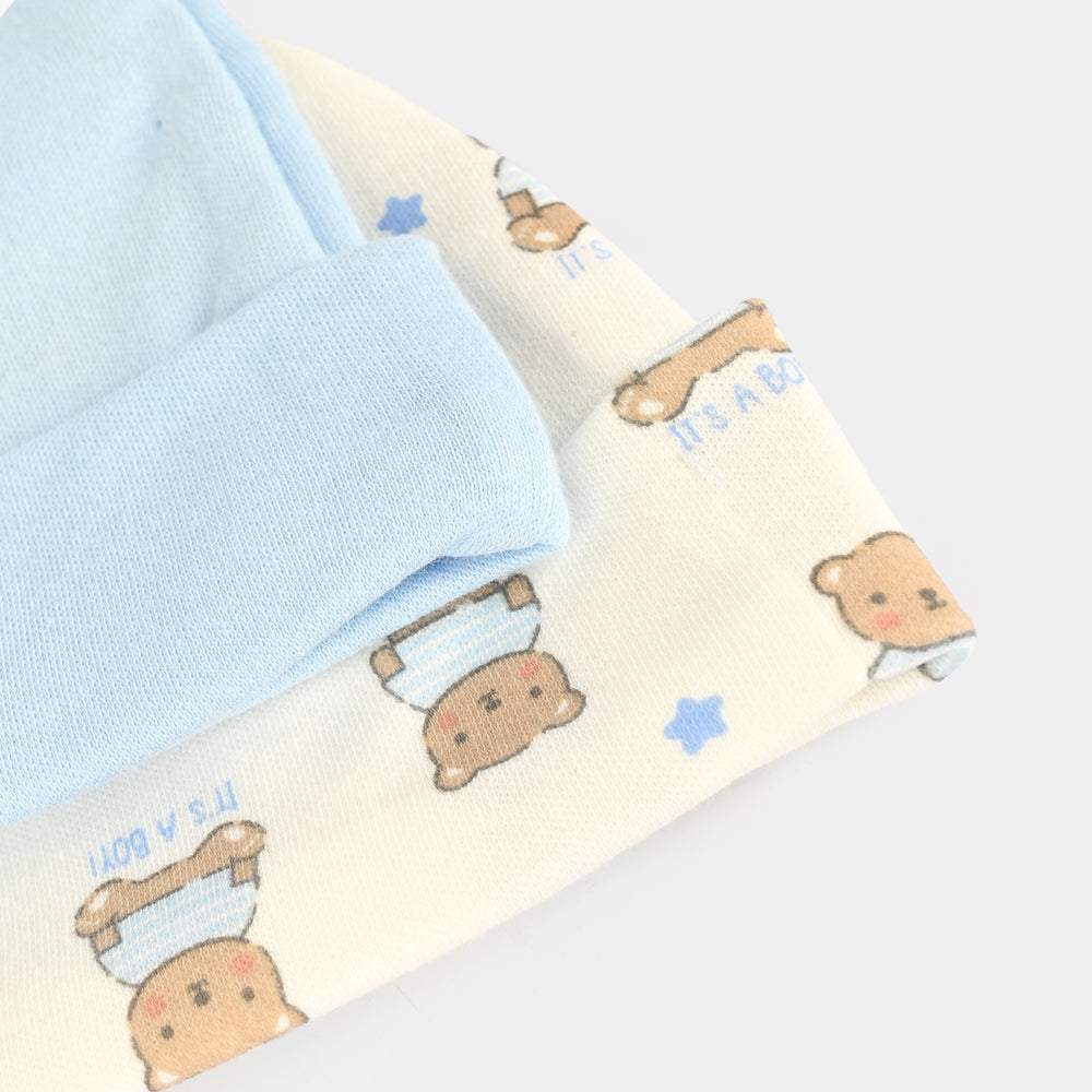 4-Piece Baby Caps & Bibs Set