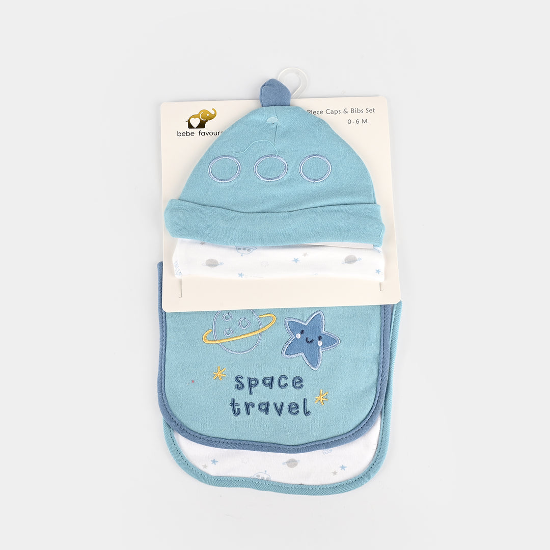 Cap  & Bib Set Pack Of 4