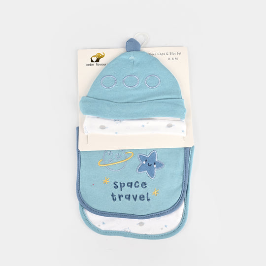 Cap  & Bib Set Pack Of 4