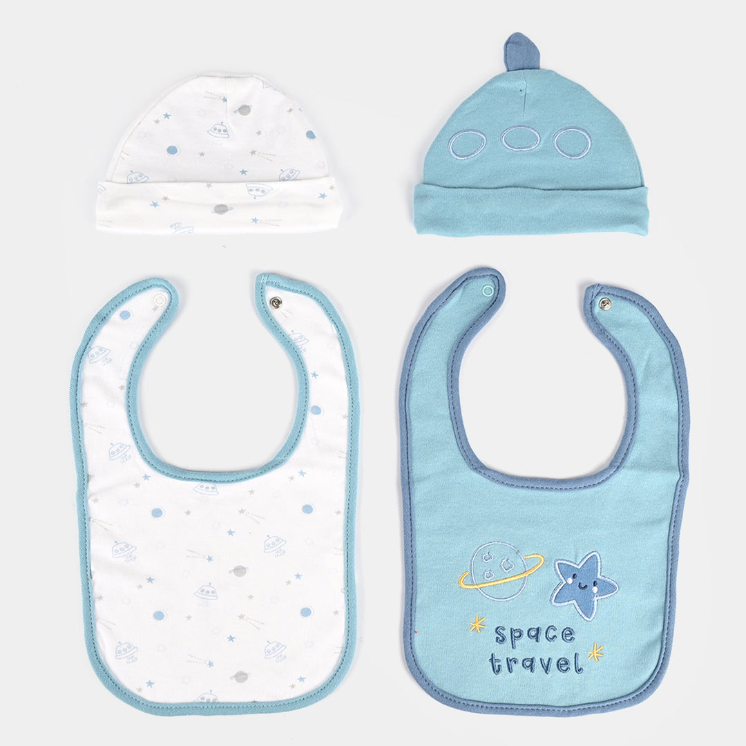 Cap  & Bib Set Pack Of 4