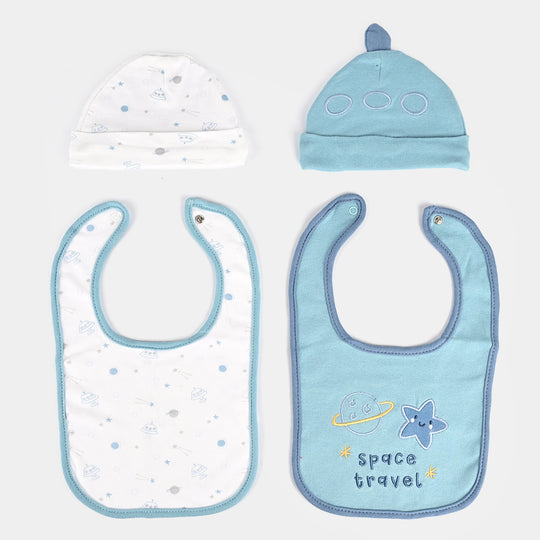 Cap  & Bib Set Pack Of 4