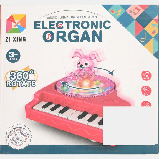 Electronic Musical & 360 Rotate Organ For Kids