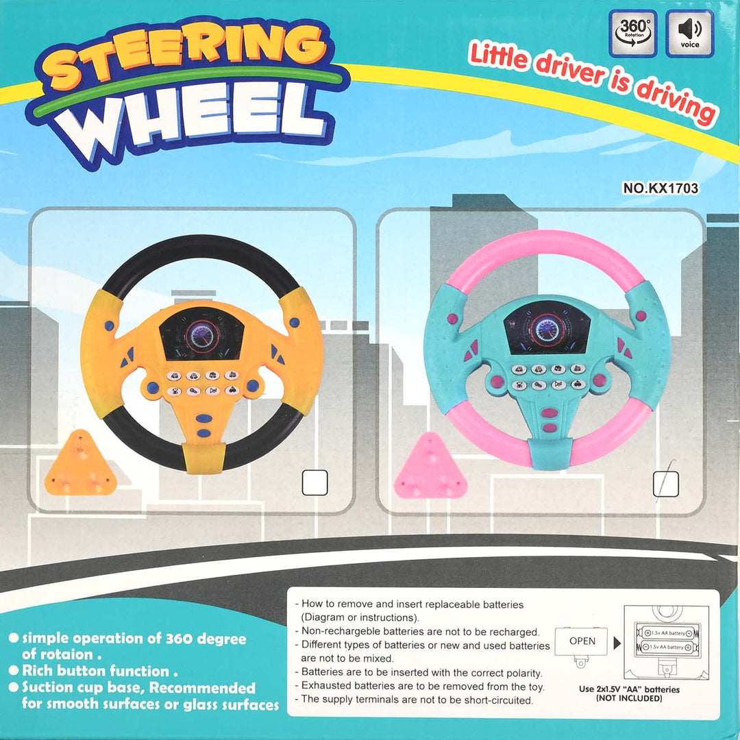 Toy Steering Wheel with Sound Effects | Interactive Driving Fun for Kids