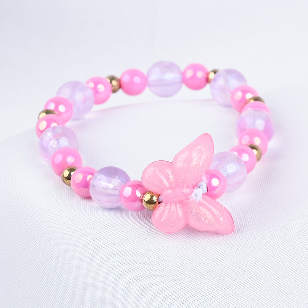 GIRLS ELEGANT BEADED NECKLACE & BRACELET