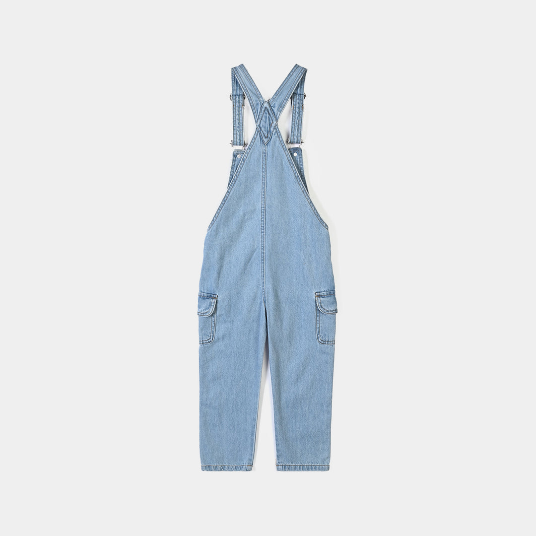 Boys Denim rigid Over All Born To Race-LT.Wash