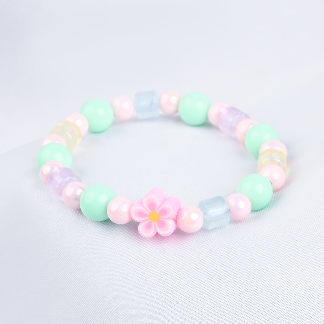 GIRLS ELEGANT BEADED NECKLACE & BRACELET