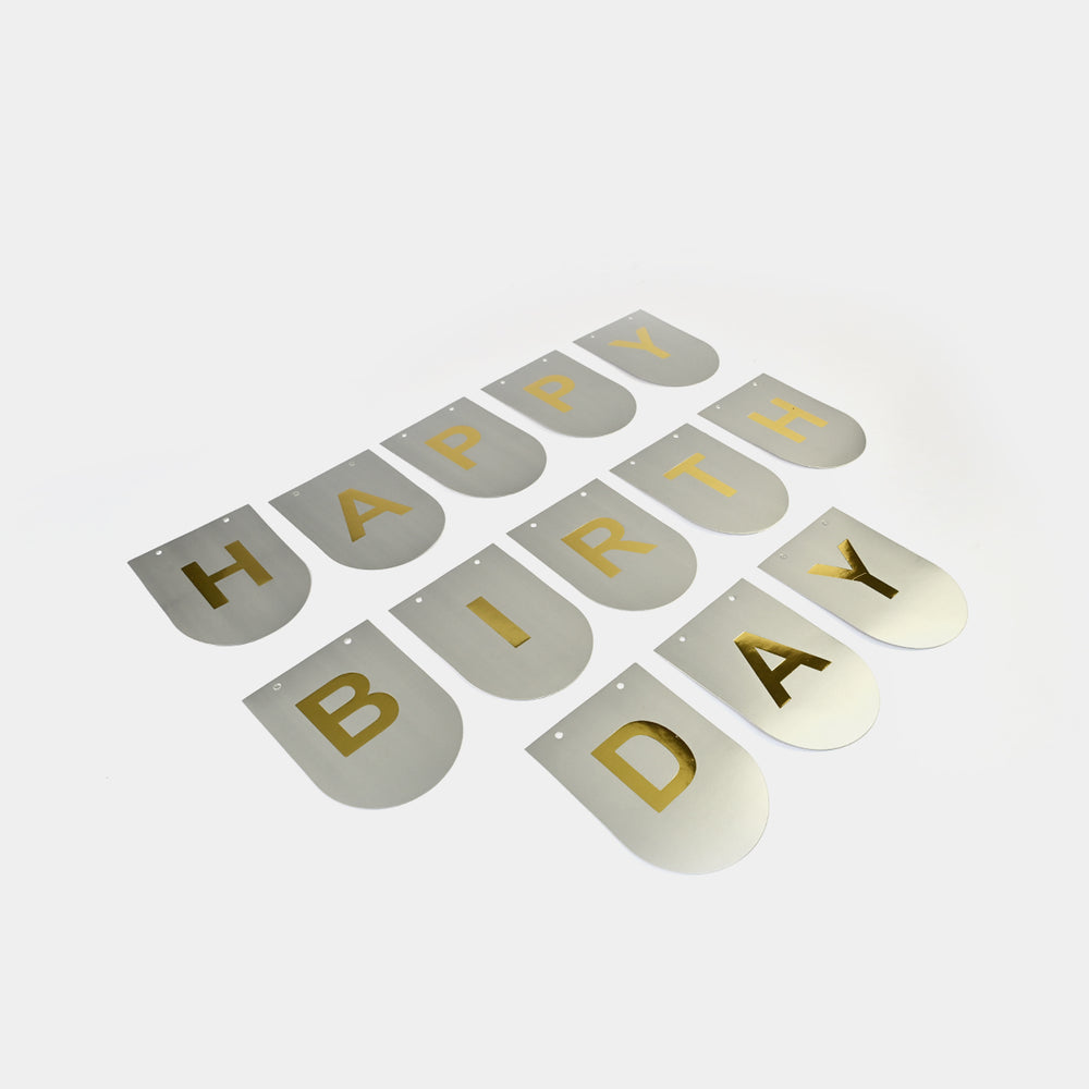 Happy Birthday Bunting Paper Banner