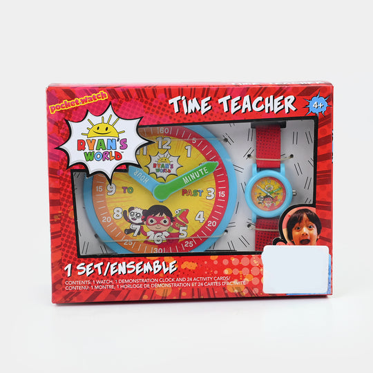 World Time Teacher Pocket Watch Set