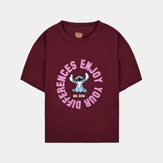 Girls Cotton Jersey T-Shirt H/S Your Differences