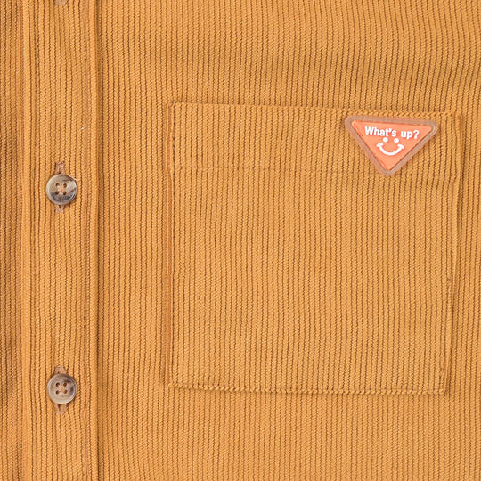 Boys Corduroy Casual Shirt F/S (Wats Up)-Mustard