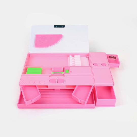 Multi-Compartment Magnetic Jumbo Pencil Box