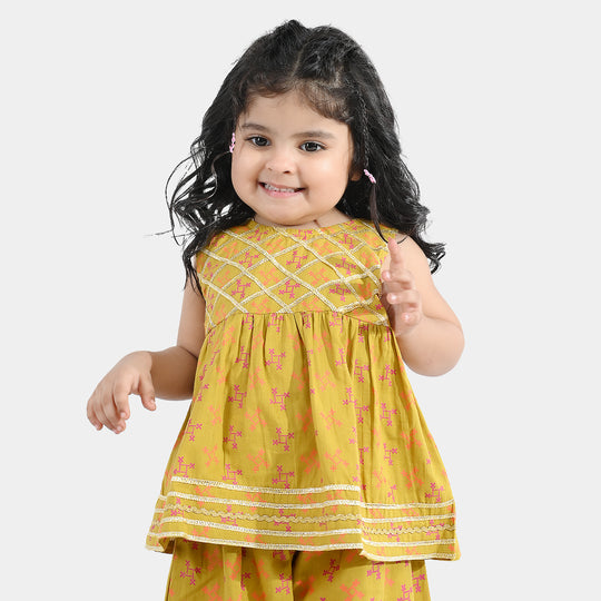 Infant Girls Cotton 2Pcs Zauq - Dhani