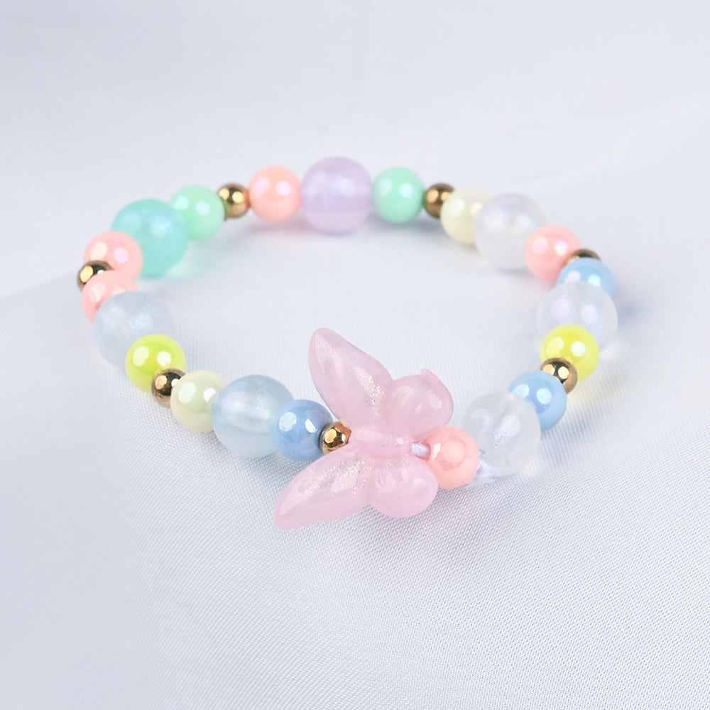 GIRLS ELEGANT BEADED NECKLACE & BRACELET