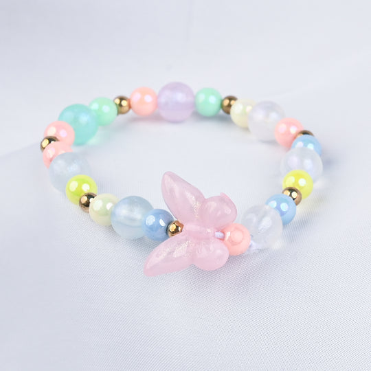 GIRLS ELEGANT BEADED NECKLACE & BRACELET