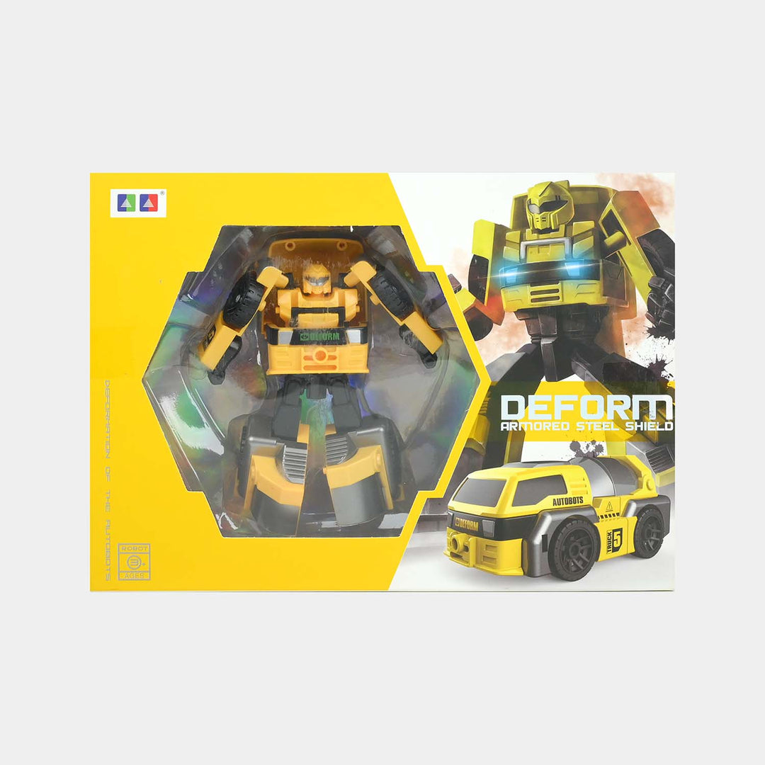 Transforming Robot Vehicle | Yellow