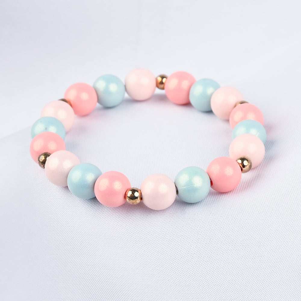 GIRLS ELEGANT BEADED NECKLACE & BRACELET