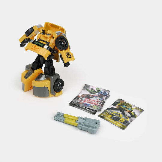 Transforming Robot Vehicle | Yellow