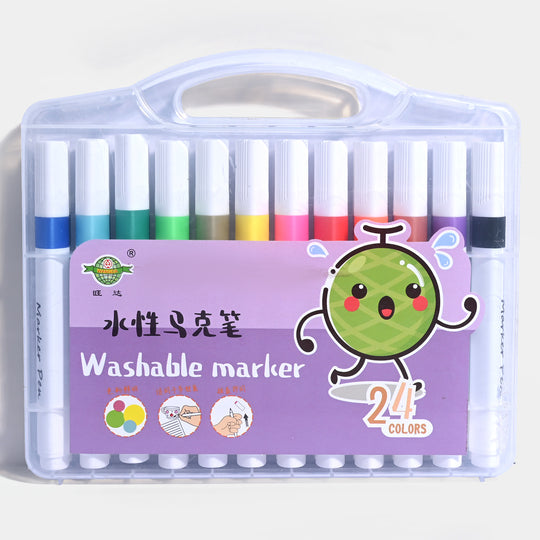 Washable Marker 24Pcs Set