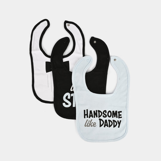 Baby Bib Set 3Pcs with 2 Pair of Socks
