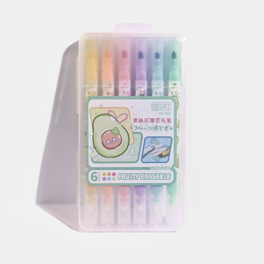 Fruity Erasable Highlighters | 6PCs