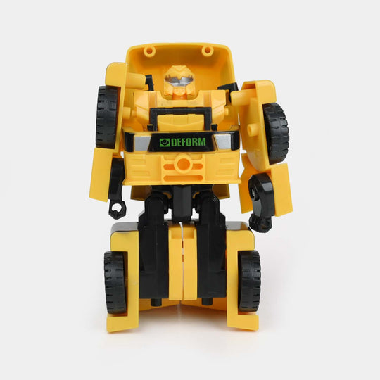 Transforming Robot Vehicle | Yellow