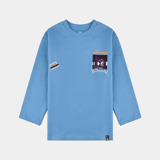 Boys Cotton Terry T-Shirt F/S It Real