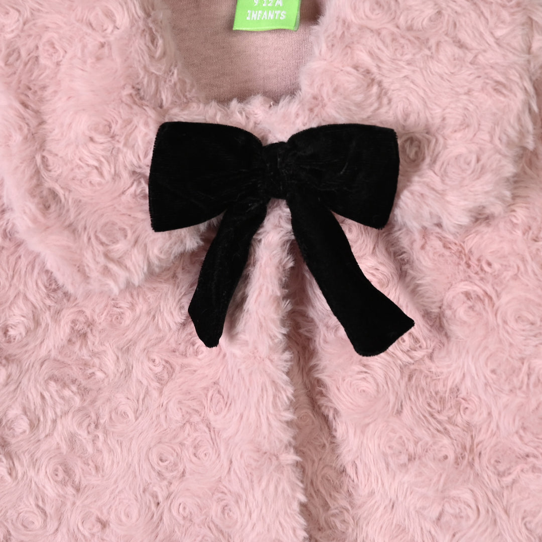 Infant Girls Sherpa Jacket FUR COAT-Pink
