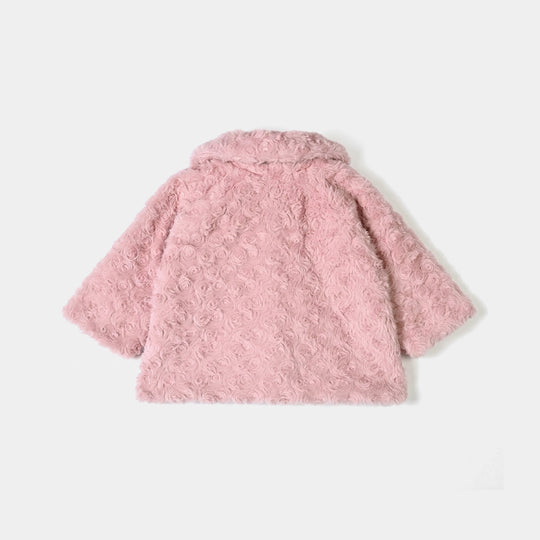 Infant Girls Sherpa Jacket FUR COAT-Pink